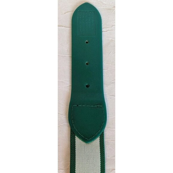 ADIDAS Womens Belt Sporty  Green Stretch Canvas Adjustable Retro Sz Small Preppy - Picture 4 of 15